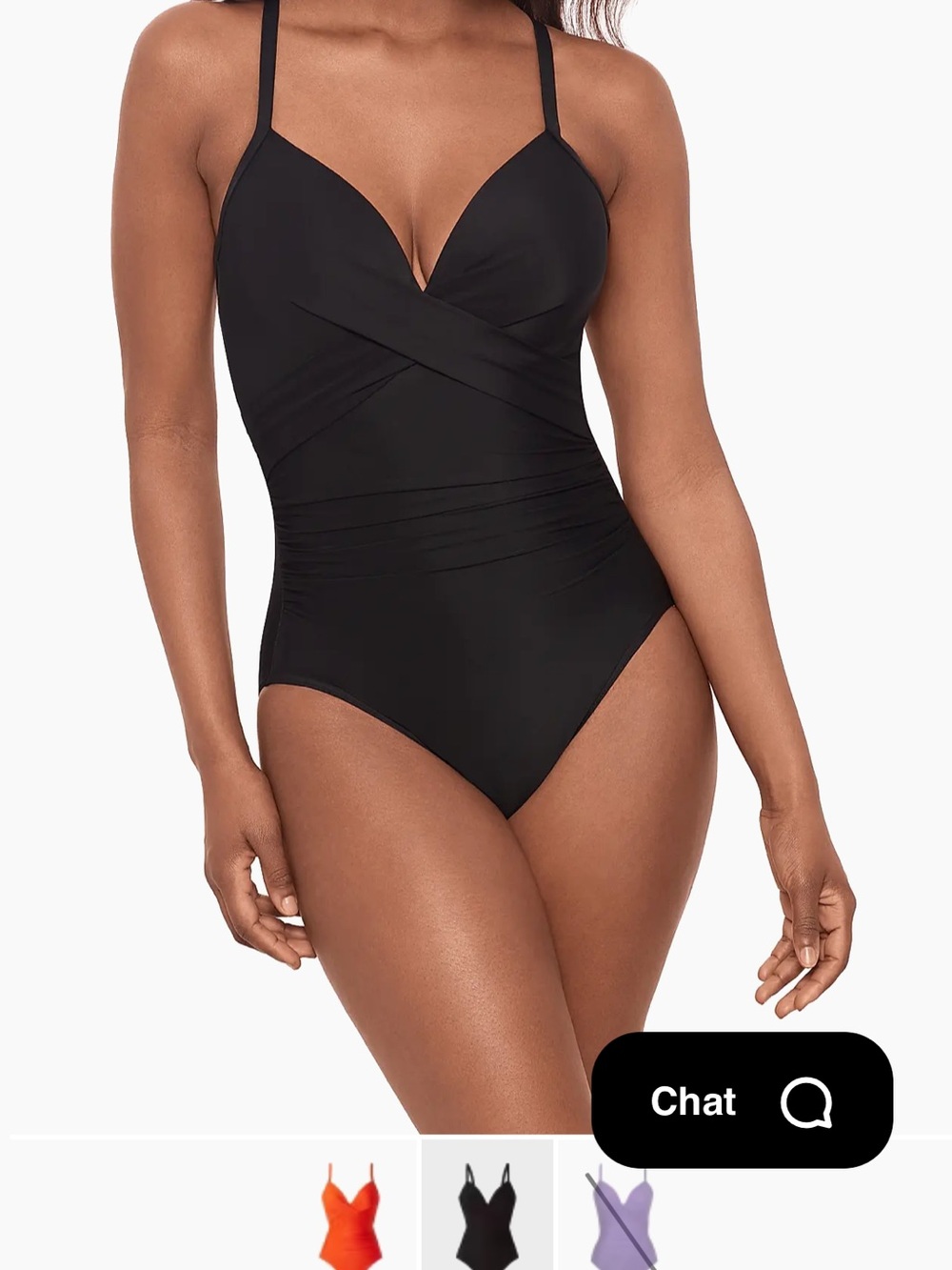 Miraclesuit Captivate Rock Solid Black One-Piece Swimsuit